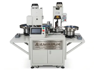 자동 절연 단자 압착기 PLC 터치스크린 1.5T 압착력 WPM-R8B - 자동 와이어 압착기