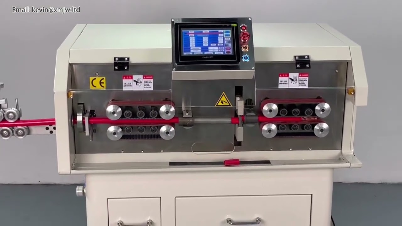 SWT508 MAX3 150mm 풀 서보 모터 와이어 피복 벗김 절단기 | 자동 터치 스크린