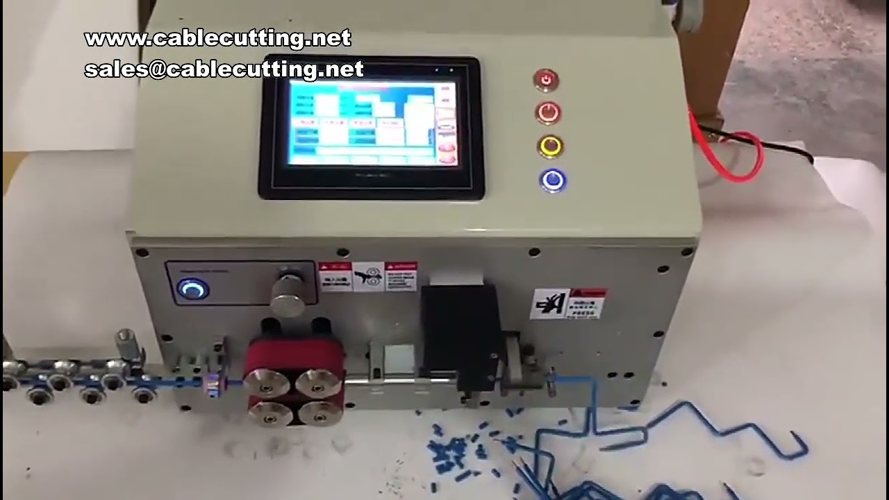 컴퓨터 자동 와이어 스트리핑 및 벤딩 머신 6mm² 16mm² 25mm² 각도 PVC 케이블 벤더