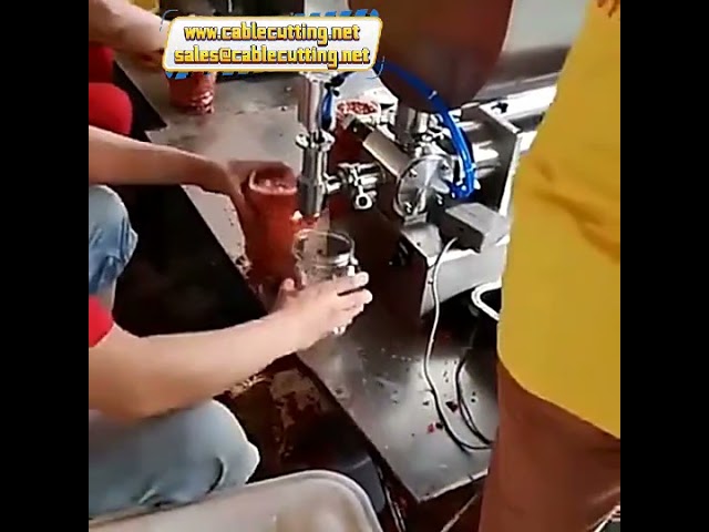 U자형 토마토 페이스트 칠리소스 충진기 | 고속 혼합 충진 자동화 장비