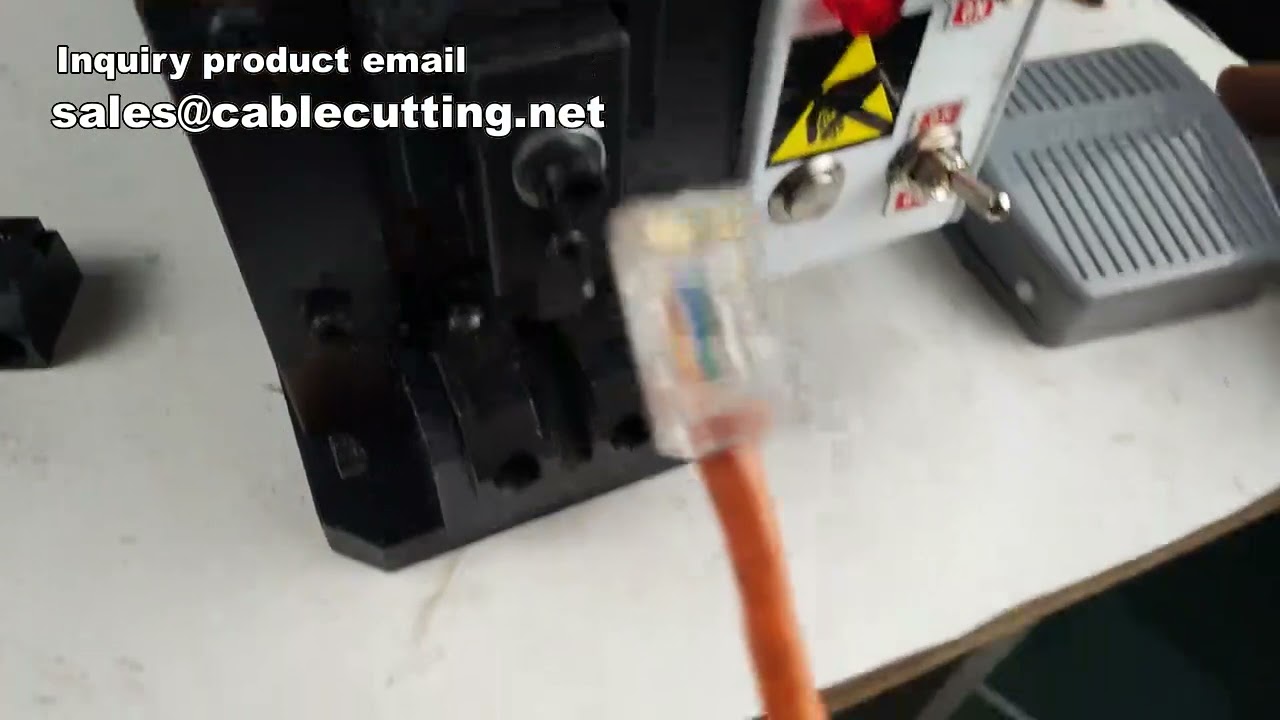 Cat6e RJ45 크리스탈 헤드 성형기 | 네트워크 케이블 제조 장비